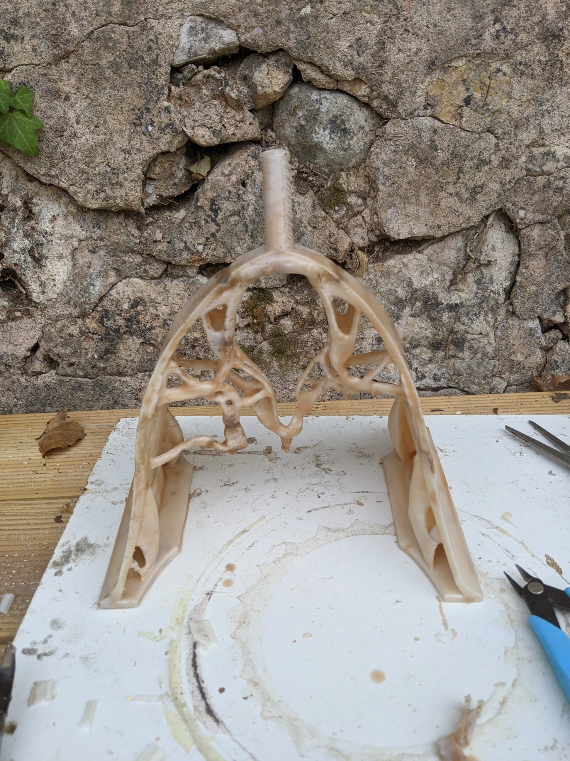 full-scale print, 86 hours in the making using IDEX printer with PVA support.